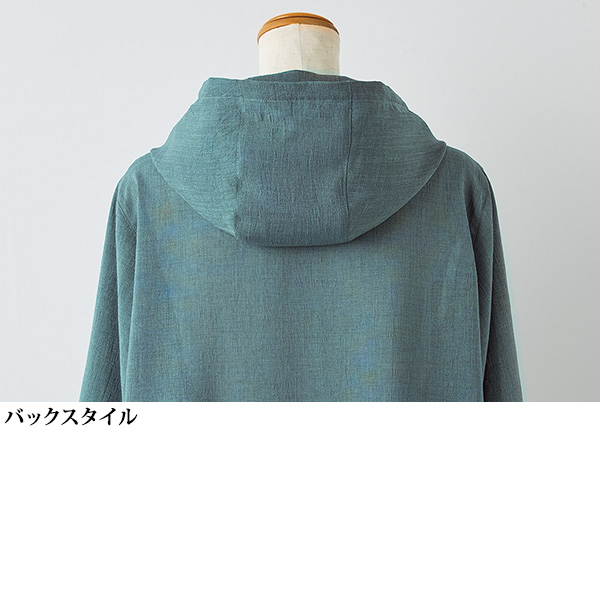 トリアセテート混フード付ブルゾン 大きいサイズ M LL 4L