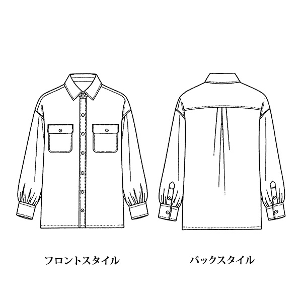 顔料抜染プリントブラウス 大きいサイズ M LL 4L