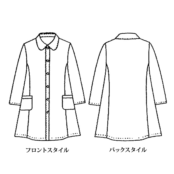 リバティジャカードコート 大きいサイズ M LL 4L