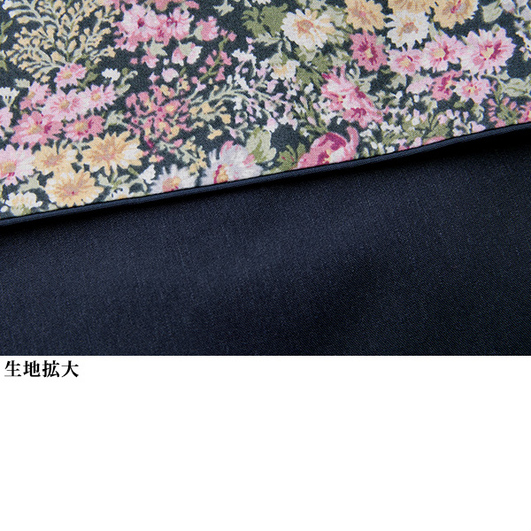 花柄切替えコート