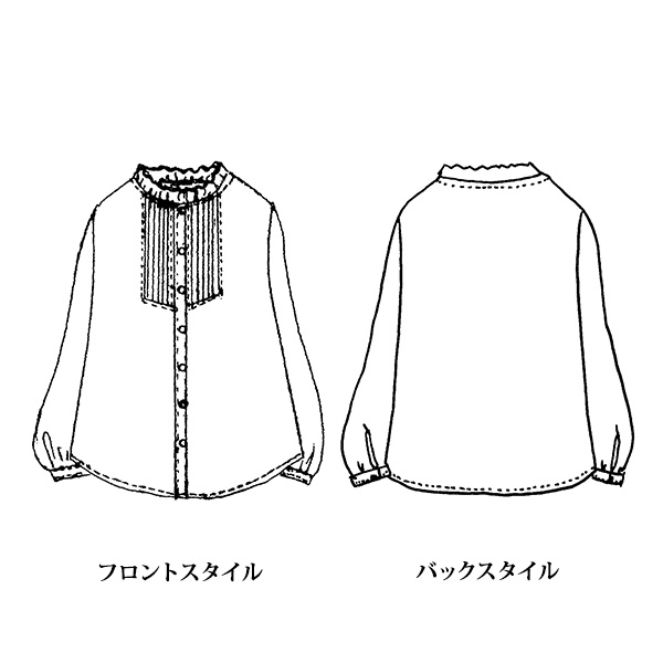 ピンタックプリントプルオーバー 大きいサイズ 4L