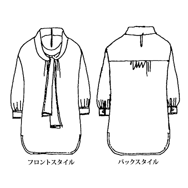 サテンプリントブラウス 大きいサイズ M LL 4L