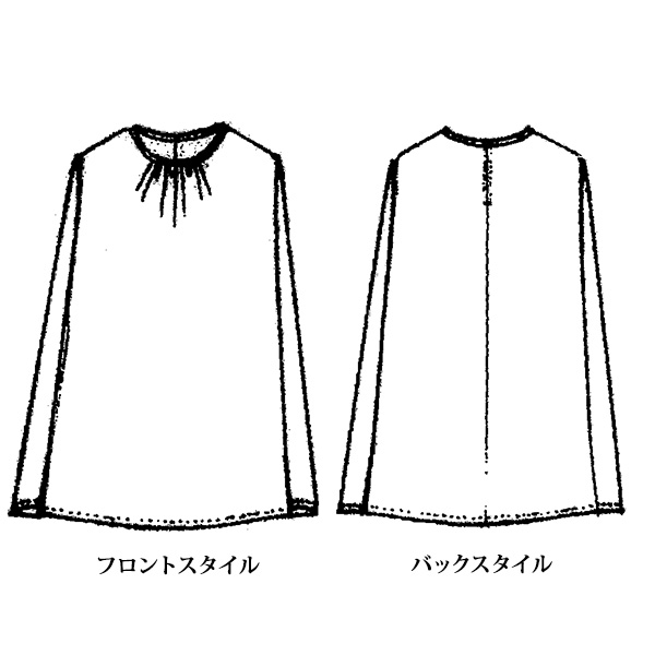 リバティプリントブラウス 大きいサイズ M LL 3L 4L