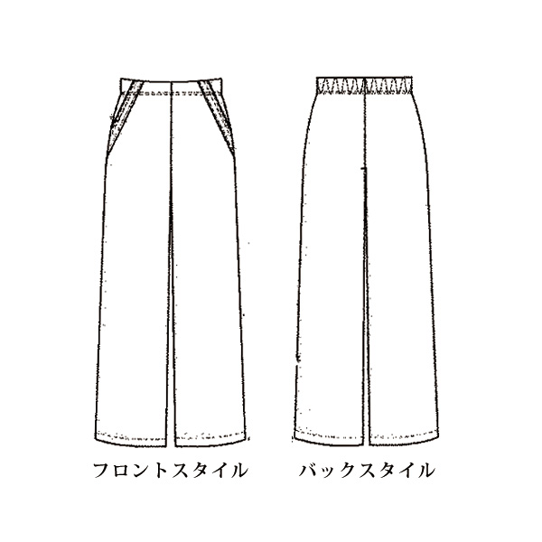 ピンヘッド裏シャギー起毛ワイドパンツ