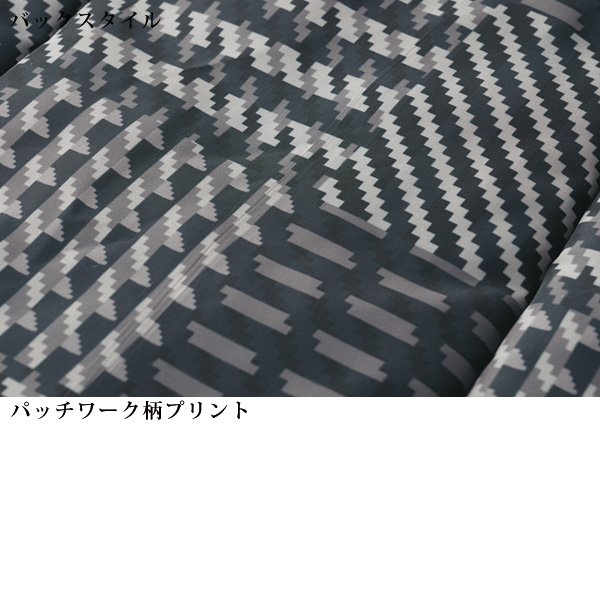 フード付中わたデザインロングジャケット
