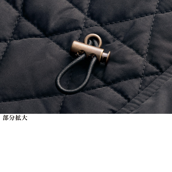 リブ切替えダイヤキルト中わたジャケット