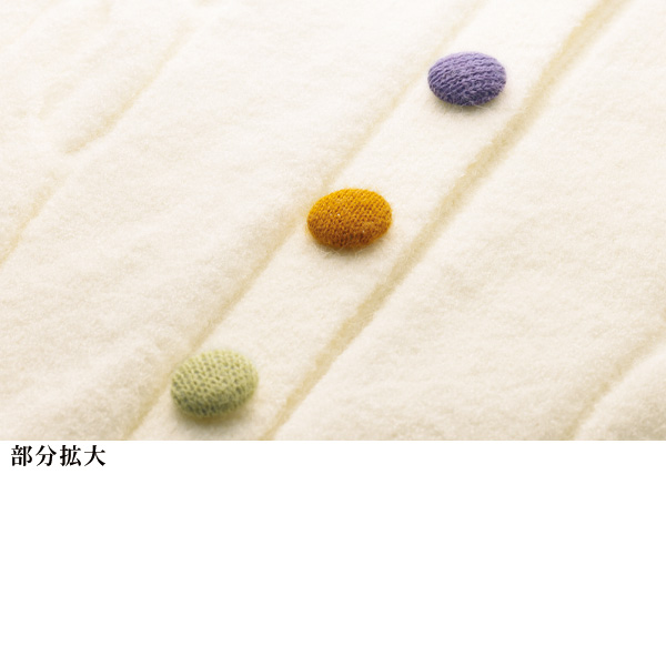 カラーボタンニットジャケット