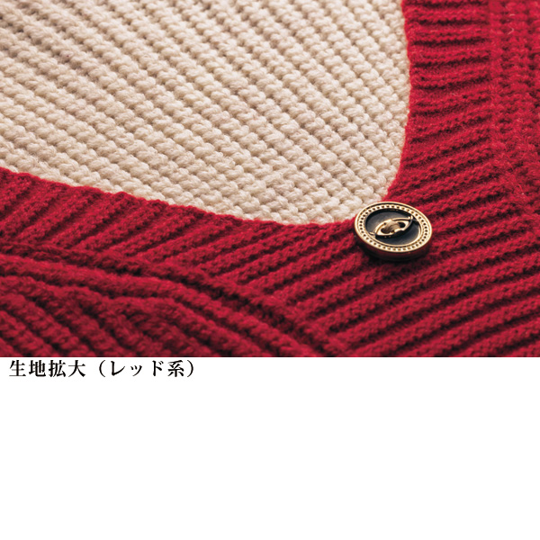 配色重ね着風セーター