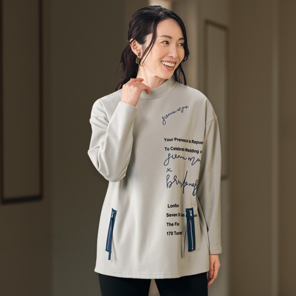 配色ロゴカットソープルオーバー