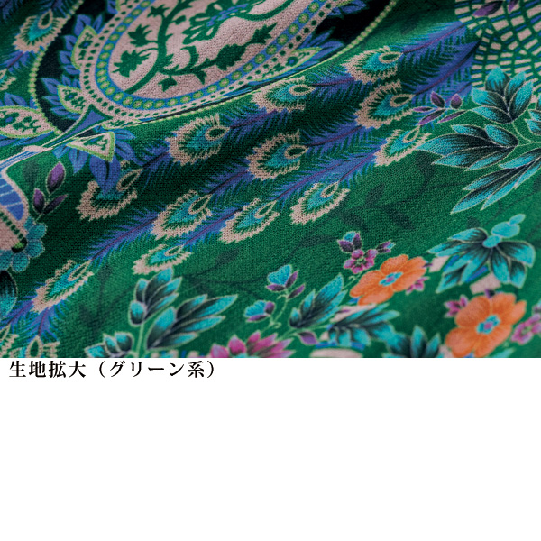 タイ付デザインプリントワンピース