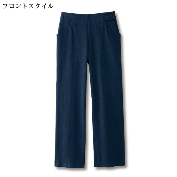 コーデュロイセミワイドパンツ