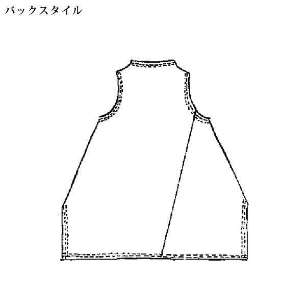 異素材使い刺しゅうジャンパースカート