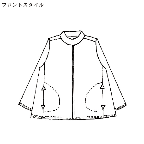異素材使いチュニック