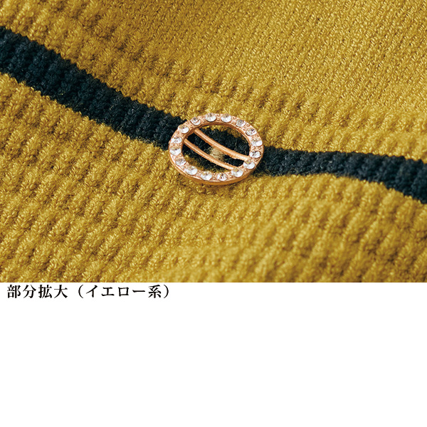 ポケット風ジャカードニットチュニック