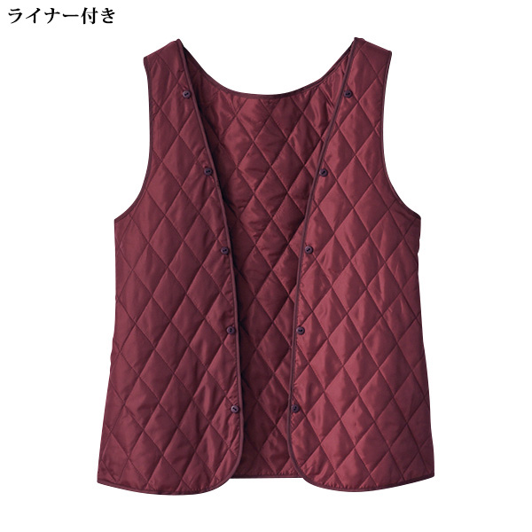 ライナー付ジャカードコクーンコート