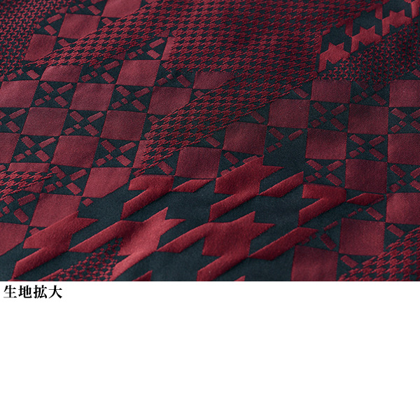 ライナー付ジャカードコクーンコート