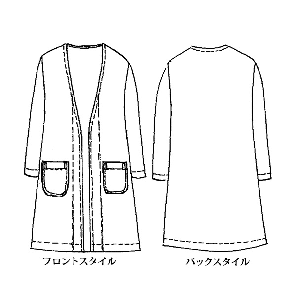 ニットコーデュロイカーディガン 大きいサイズ M LL 4L