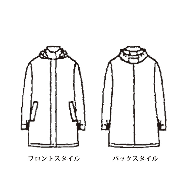 中わたライナー付コート 大きいサイズ 4L