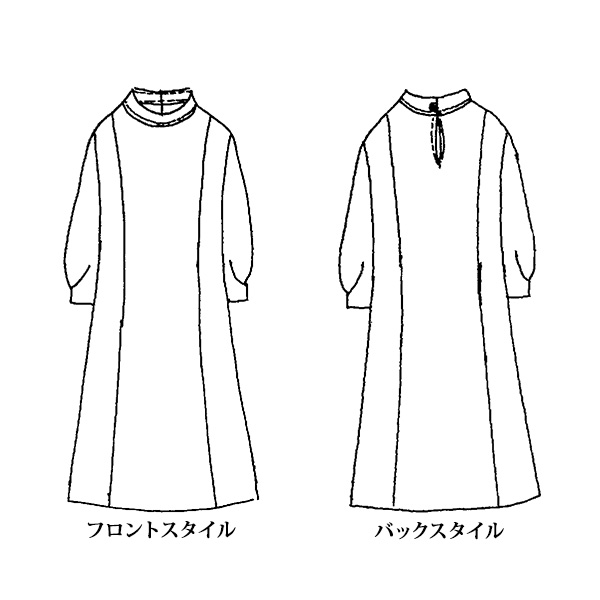 ジャカードワンピース 大きいサイズ M LL 4L