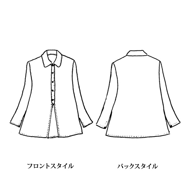 ちりめんブラウス 大きいサイズ 4L
