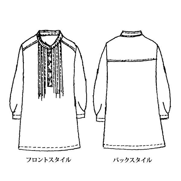 細うねコーデュロイピンタックブラウス 大きいサイズ M LL 4L