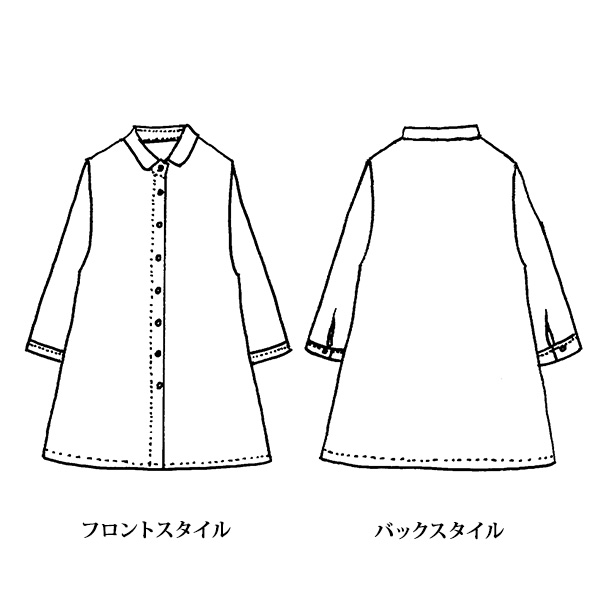 細うねコーデュロイプリントブラウス 大きいサイズ M LL 3L