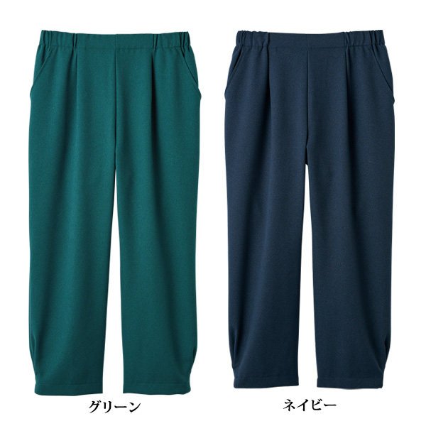 裾タックパンツ 大きいサイズ M L LL 3L 4L 5L