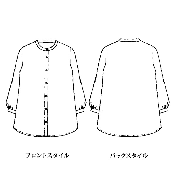 ゴブラン調プリントブラウス 大きいサイズ M LL 4L