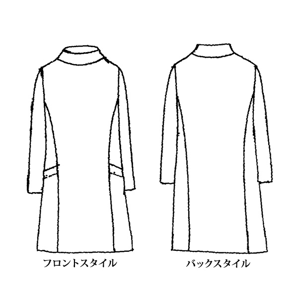 ニットちりめんプリントチュニック 大きいサイズ M LL 4L
