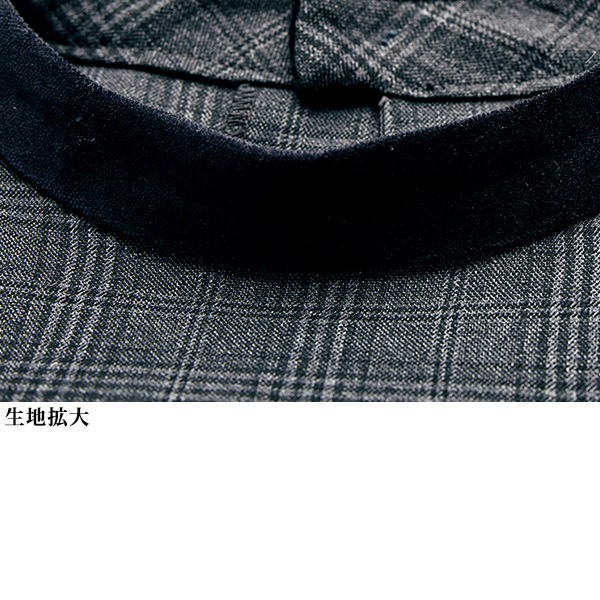 グレンチェック切替えワンピース 大きいサイズ M LL 4L