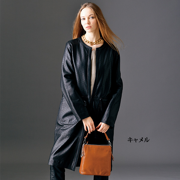 牛革クロコ型押し2WAYショルダー | 京都通販ミセスのファッション館・本店