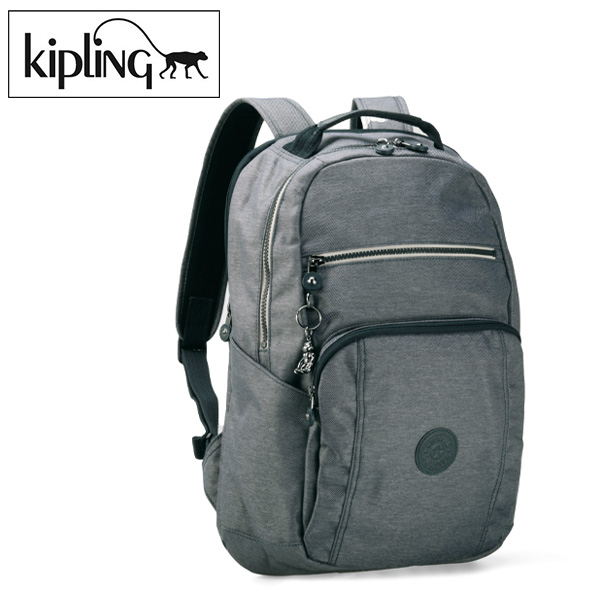 KIPLING リュック バックパック チャコールグレー