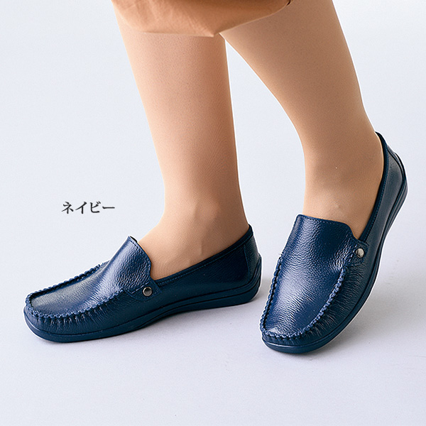 しっかり防水モカシンシューズ | 京都通販ミセスのファッション