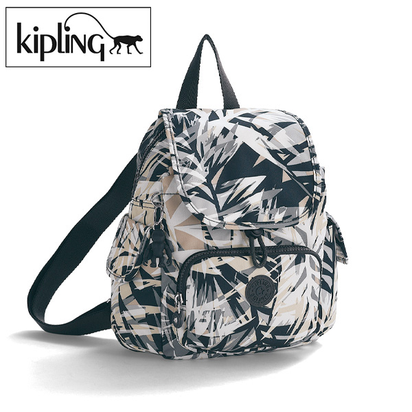 キプリング アーバンパーム柄リュックサック CITY PACK MINI kipling