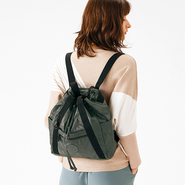 キプリング カモフラージュ柄2WAYトートリュック ART BACKPACK S kipling