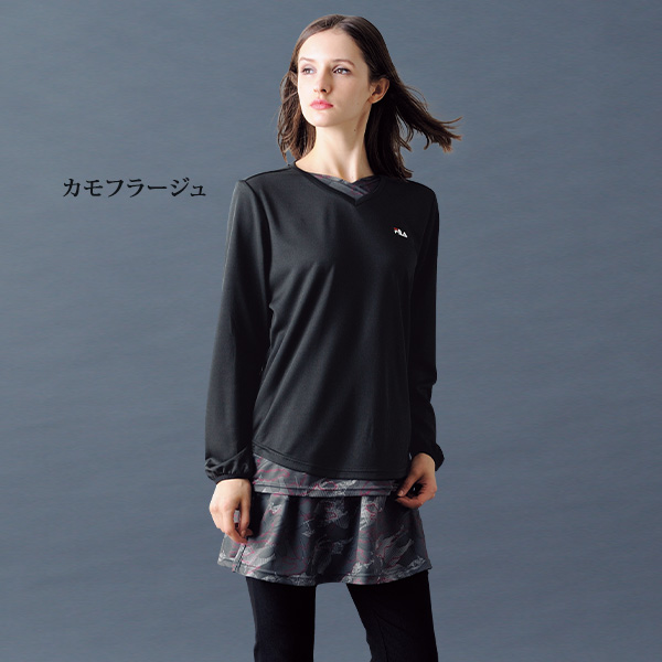 フィラ UV 3WAYセパレートチュニック FILA 大きいサイズ M L LL 3L 京都通販ミセスのファッション館・本店