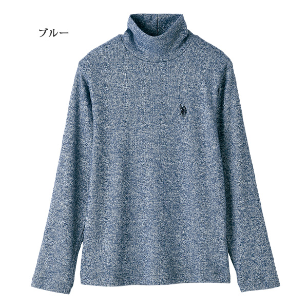 ポロ アッスン リブニットハイネックプルオーバー U.S POLO ASSN