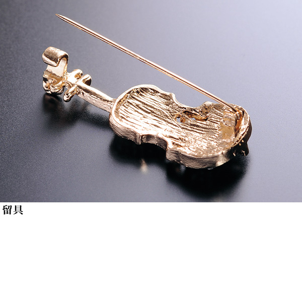 SWAROVSKI ブローチ バイオリン ヴァイオリン 楽器 音楽