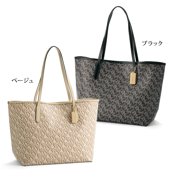 コーチ 新作モノグラムシティトートバッグ COACH