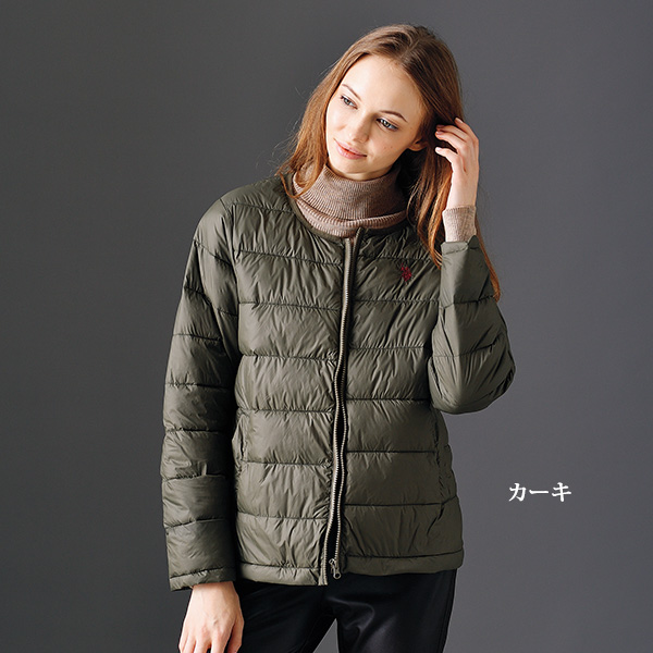 ポロ アッスン 中わたクルーネックジャケット U.S POLO ASSN