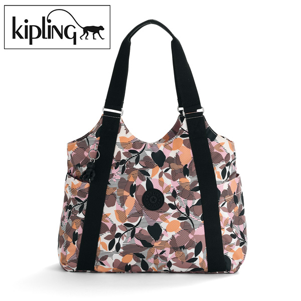 キプリング リーフ柄トートバッグ CERMA kipling