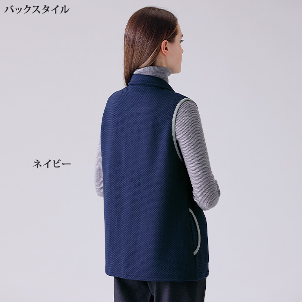 キルト風ニットベスト