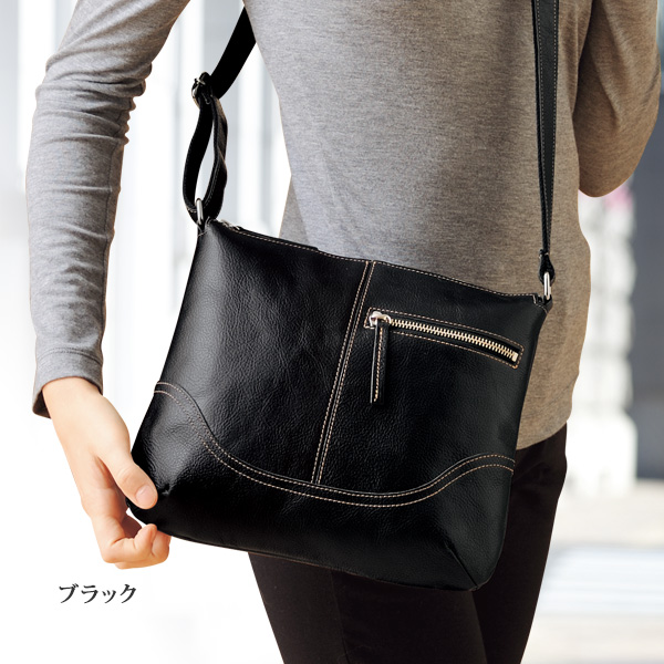 イノセント・サック ソフト牛革ショルダーバッグ innocent Sac