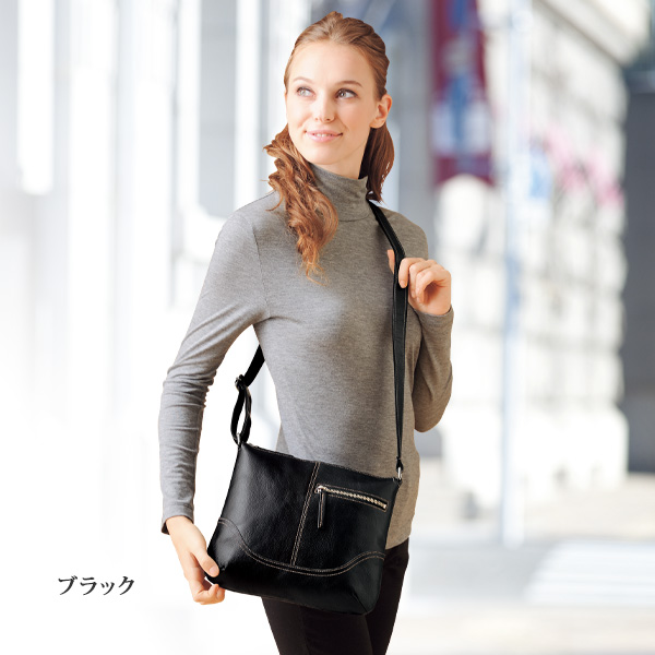 イノセント・サック ソフト牛革ショルダーバッグ innocent Sac