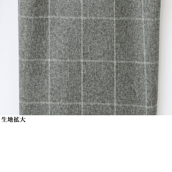 日本製チェック柄楽々パンツ（股下53cm）  / 大きいサイズ S M L LL 3L