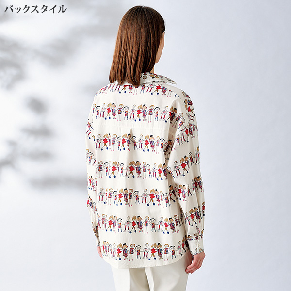 フレンズ柄シャツブラウス◎