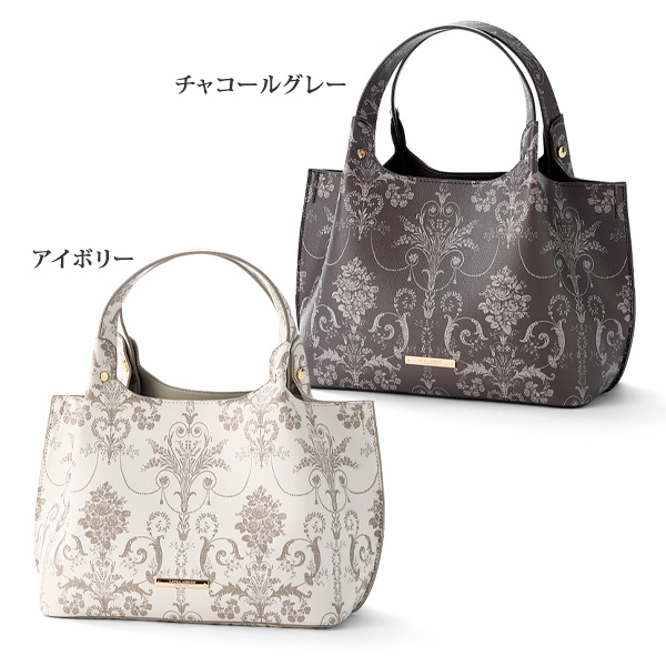 ローラアシュレイ ボタニカルプリント手提げ LAURA ASHLEY