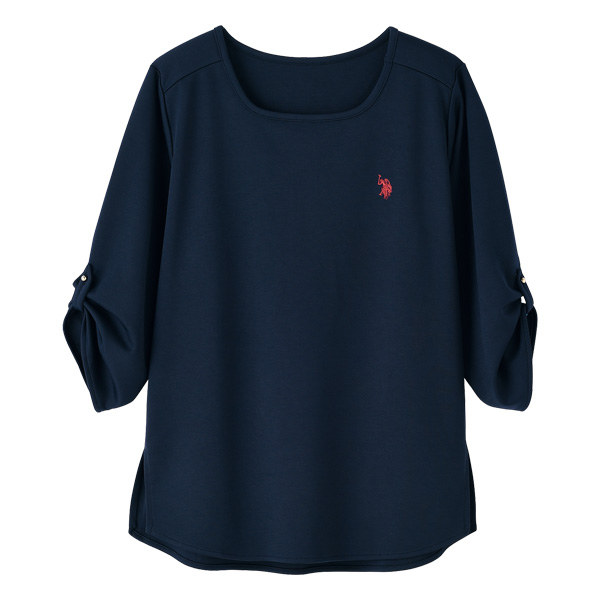 ポロ アッスン ゆったり軽やかドレープシャツ U.S POLO ASSN