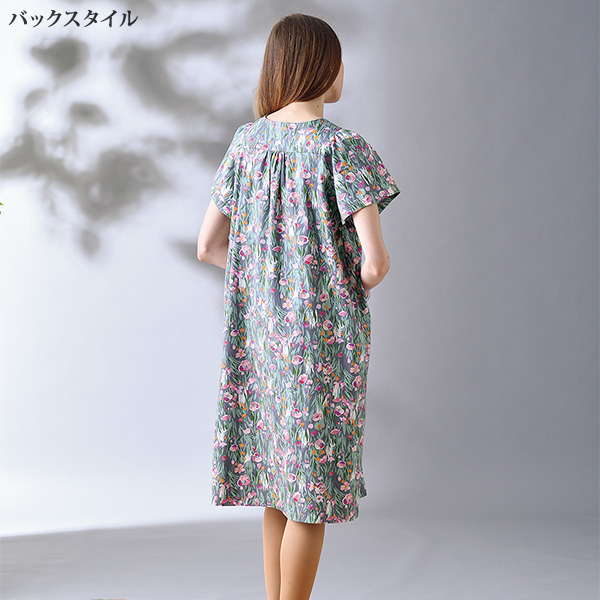 シルキーコットンワンピース