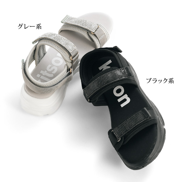 キットソン 軽量キラキラ2本ベルトサンダル Kitson LA